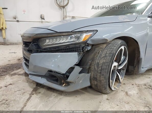 1HGCV2F30MA030449 2021 HONDA ACCORD Blue Widok z przodu
