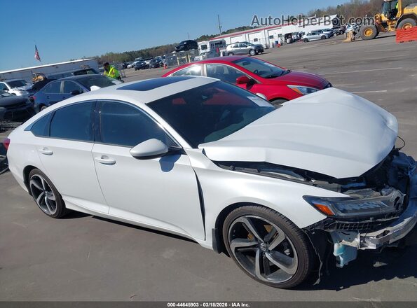1HGCV2F31KA036077 2019 HONDA ACCORD White Սալոնի 360 աստիճան տեսք