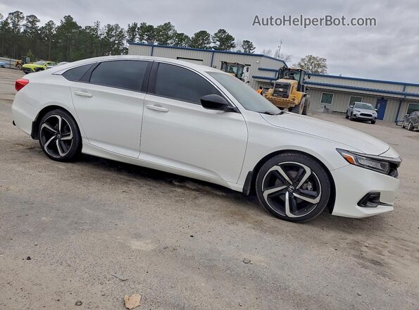 1HGCV2F31MA018360 2021 HONDA ACCORD White Przód prawy