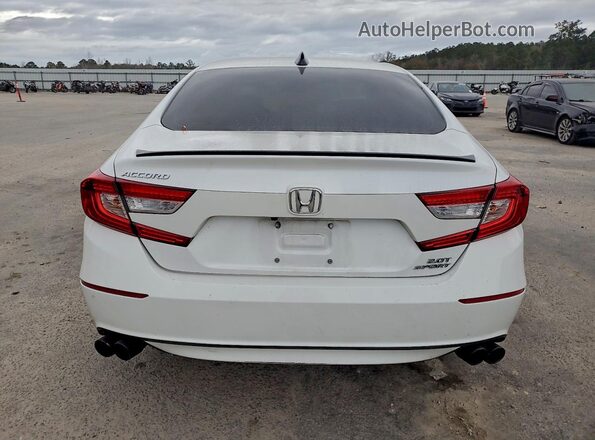 1HGCV2F31MA018360 2021 HONDA ACCORD White Widok z tyłu