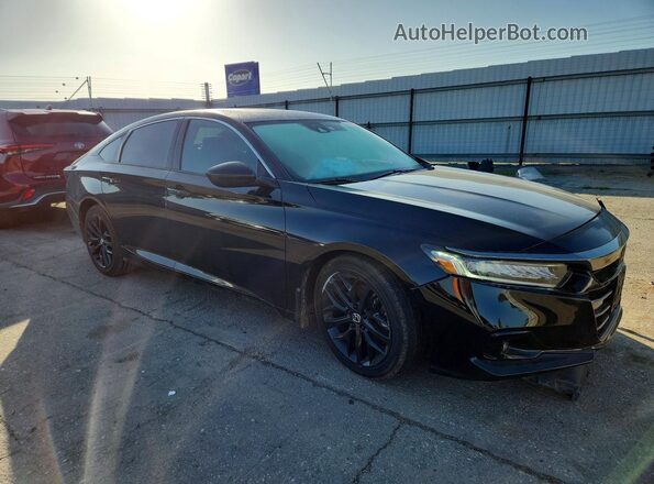 1HGCV2F35MA010374 2021 HONDA ACCORD Black Առջևի աջ