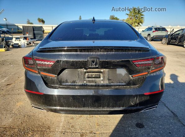 1HGCV2F35MA010374 2021 HONDA ACCORD Black Հետևի տեսք
