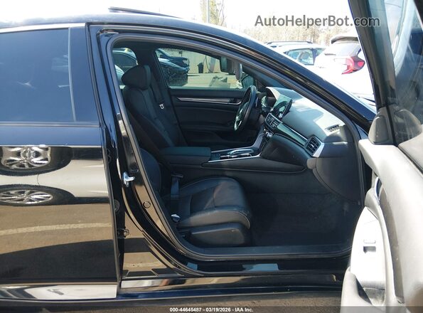 1HGCV2F35NA021196 2022 HONDA ACCORD Black წინა სალონის ხედი