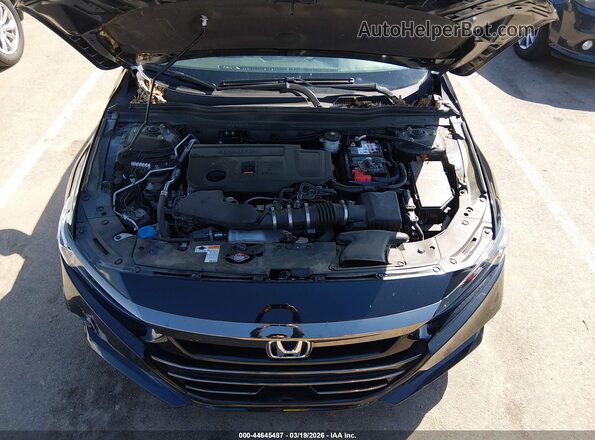 1HGCV2F35NA021196 2022 HONDA ACCORD Black უკანა ხედი