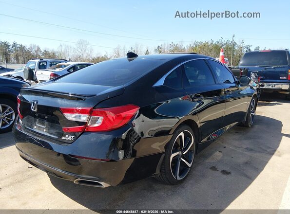1HGCV2F35NA021196 2022 HONDA ACCORD Black წინა ხედი