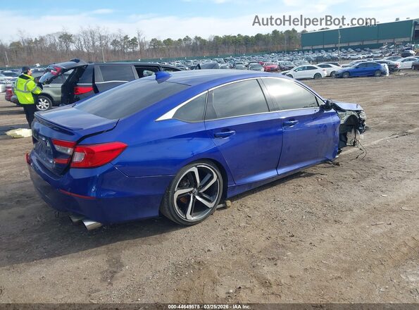 1HGCV2F36KA004127 2019 HONDA ACCORD Blue 