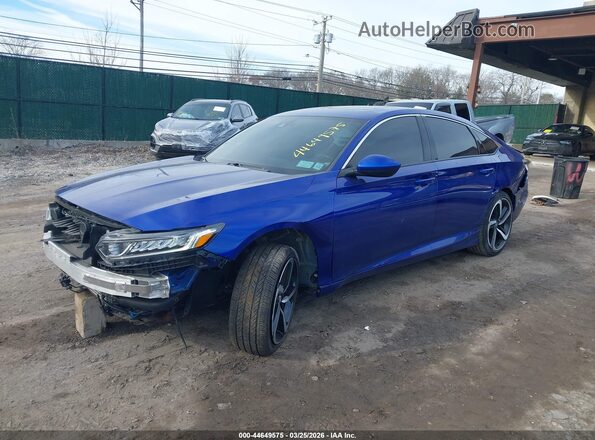 1HGCV2F36KA004127 2019 HONDA ACCORD Blue 
