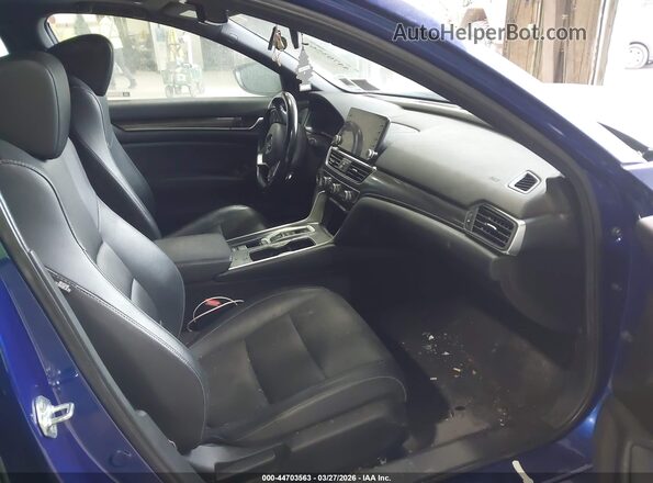 1HGCV2F37MA032232 2021 HONDA ACCORD Blue წინა სალონის ხედი