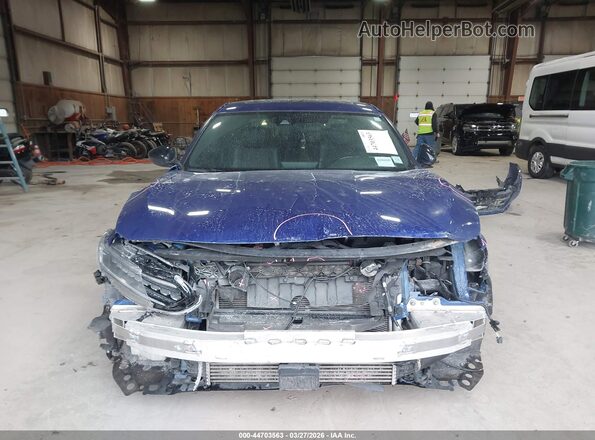 1HGCV2F37MA032232 2021 HONDA ACCORD Blue უკანა სალონის ხედი