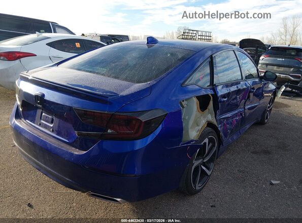 1HGCV2F39JA046841 2018 HONDA ACCORD Blue 