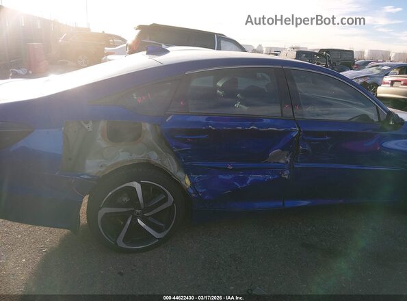 1HGCV2F39JA046841 2018 HONDA ACCORD Blue 