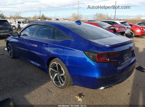 1HGCV2F39JA046841 2018 HONDA ACCORD Blue 