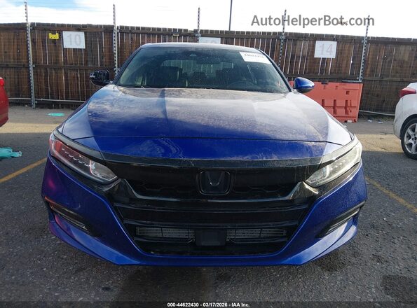 1HGCV2F39JA046841 2018 HONDA ACCORD Blue 