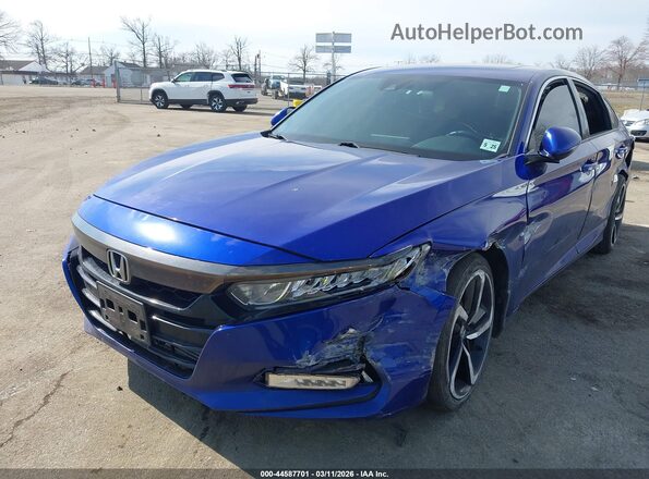 1HGCV2F39LA010800 2020 HONDA ACCORD Blue Przód lewy