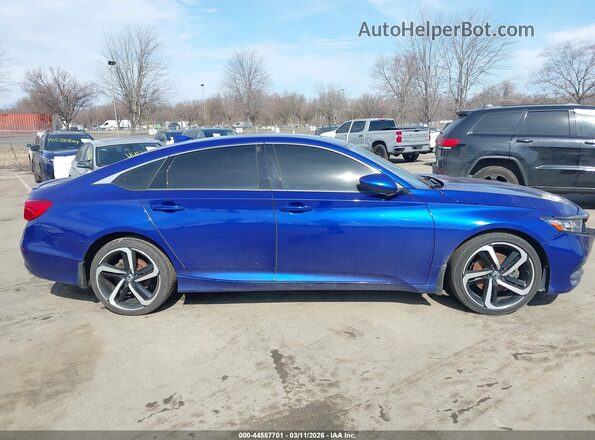 1HGCV2F39LA010800 2020 HONDA ACCORD Blue Widok wnętrza z tyłu