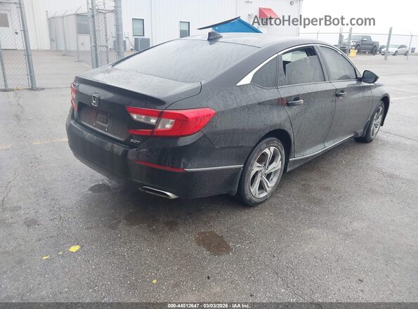 1HGCV2F52JA025167 2018 HONDA ACCORD Black Tył prawy