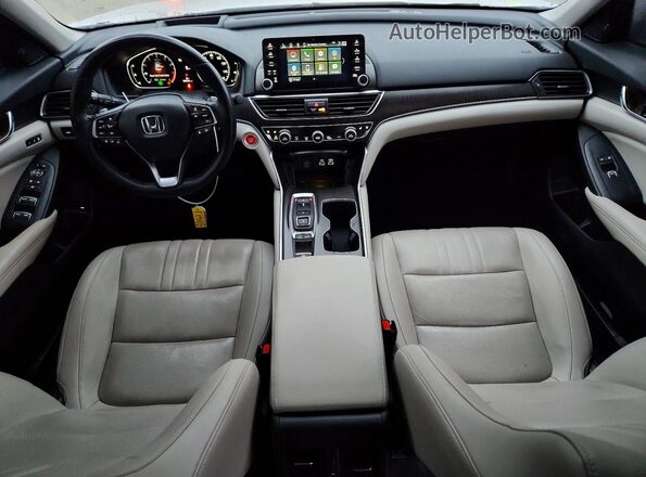 1HGCV2F90NA006481 2022 HONDA ACCORD White Widok deski rozdzielczej