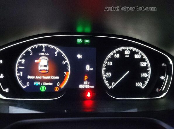 1HGCV2F90NA006481 2022 HONDA ACCORD White Widok zestawu wskaźników