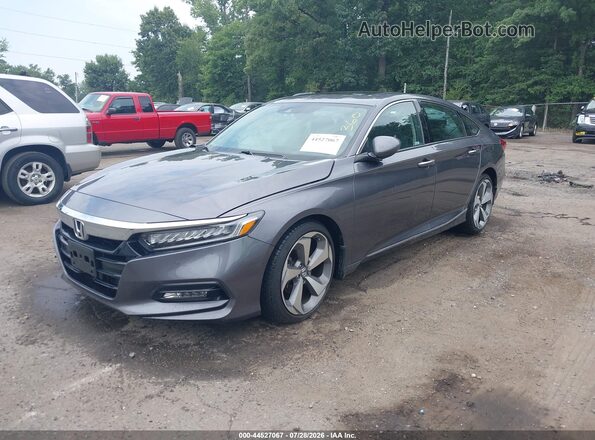 1HGCV2F92KA007241 2019 HONDA ACCORD Gray Передня ліва чверть