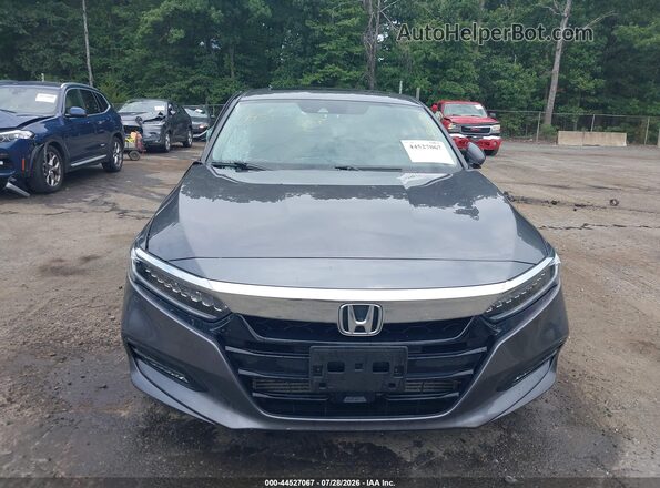 1HGCV2F92KA007241 2019 HONDA ACCORD Gray Вид щитка приладів