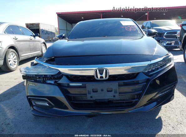 1HGCV2F98KA009608 2019 HONDA ACCORD Black Instrument cluster view