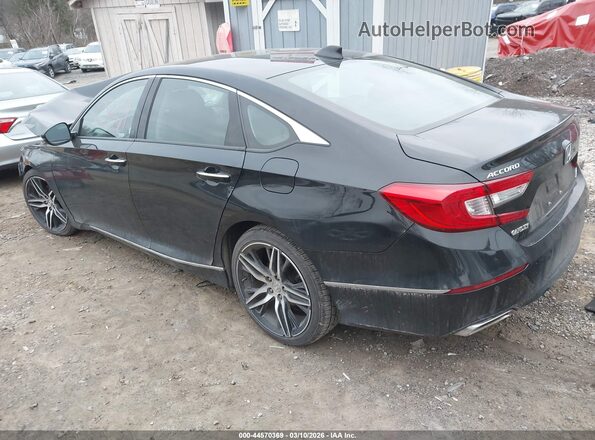 1HGCV2F99MA030793 2021 HONDA ACCORD Black Trasero izquierdo