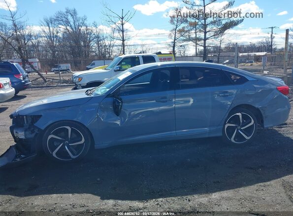 1HGCV3F22NA000867 2022 HONDA ACCORD HYBRID Gray 