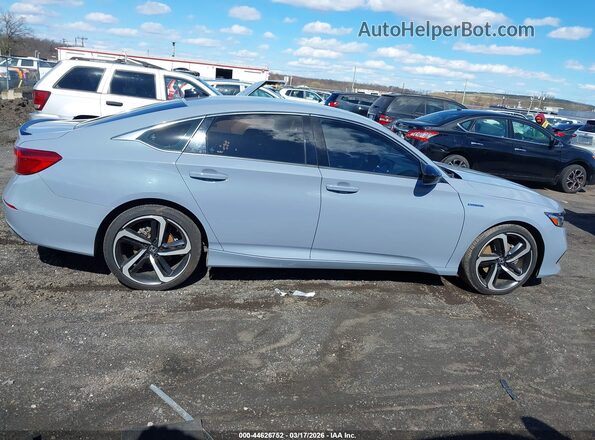 1HGCV3F22NA000867 2022 HONDA ACCORD HYBRID Gray 