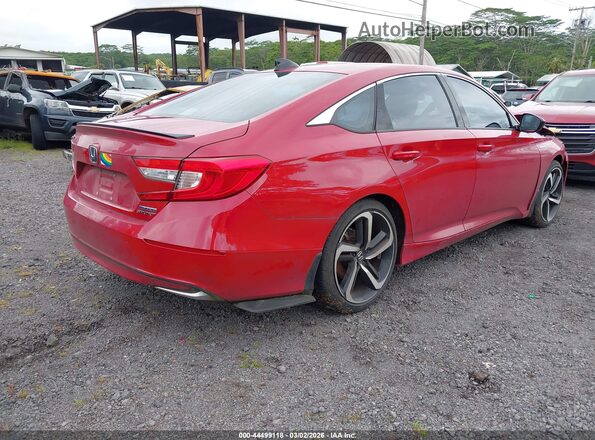 1HGCV3F22NA025915 2022 HONDA ACCORD HYBRID Red 