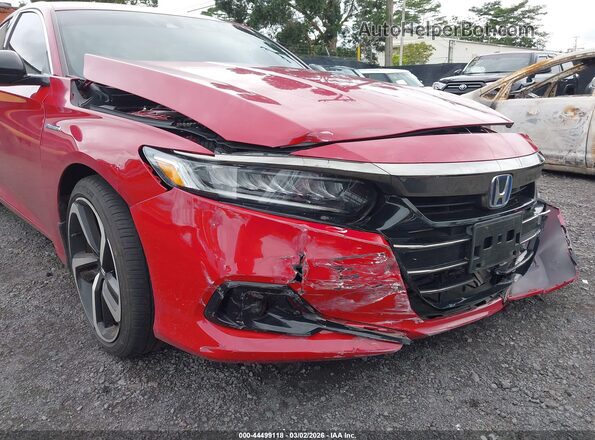 1HGCV3F22NA025915 2022 HONDA ACCORD HYBRID Red 