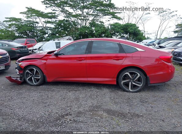 1HGCV3F22NA025915 2022 HONDA ACCORD HYBRID Red 