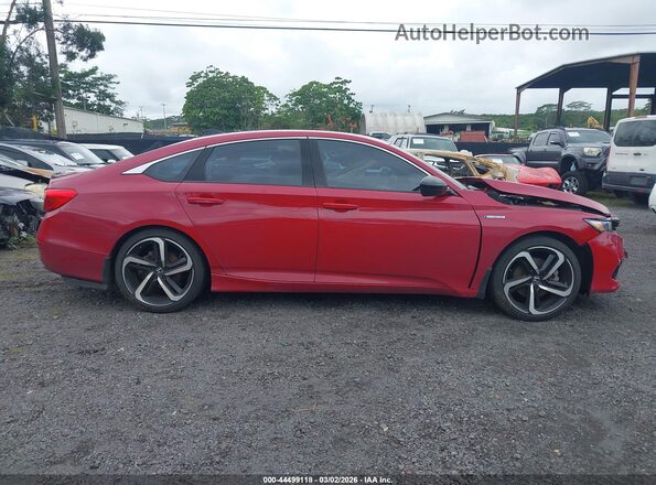 1HGCV3F22NA025915 2022 HONDA ACCORD HYBRID Red 