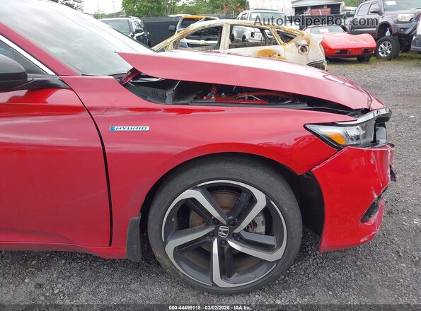 1HGCV3F22NA025915 2022 HONDA ACCORD HYBRID Red 