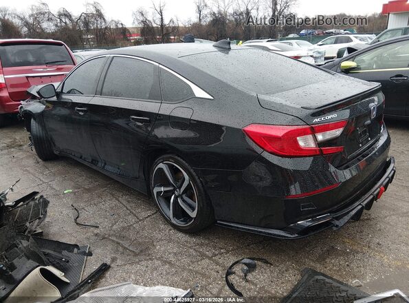 1HGCV3F23NA006368 2022 HONDA ACCORD Black Հետևի ձախ