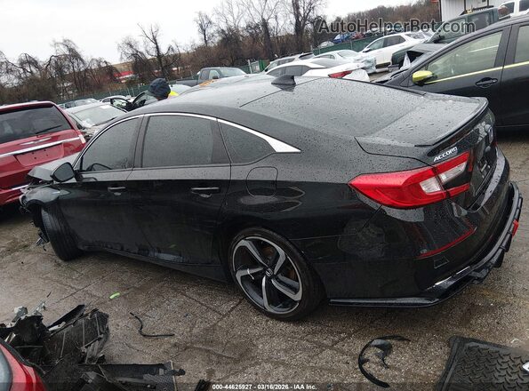 1HGCV3F23NA006368 2022 HONDA ACCORD Black Սալոնի 360 աստիճան տեսք