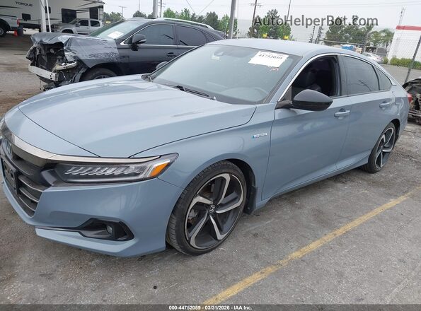 1HGCV3F29NA018654 2022 HONDA ACCORD Gray Front left