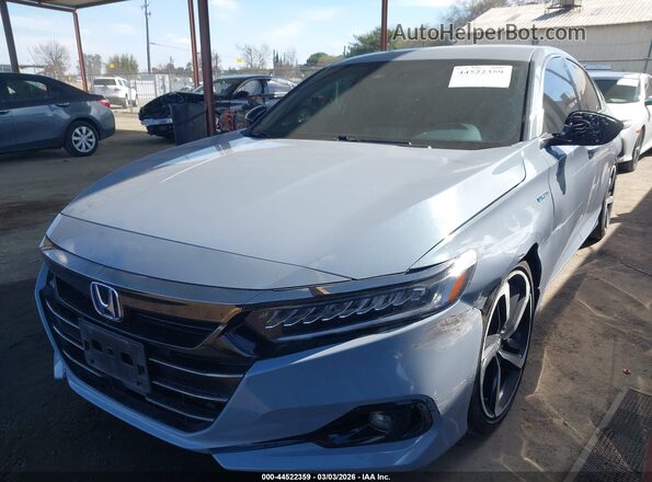 1HGCV3F29NA037687 2022 HONDA ACCORD Gray Передня ліва чверть