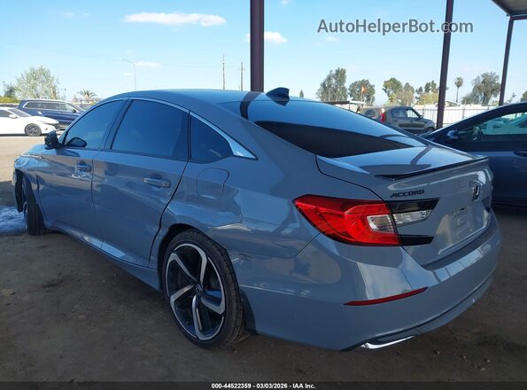 1HGCV3F29NA037687 2022 HONDA ACCORD Gray Задня ліва чверть