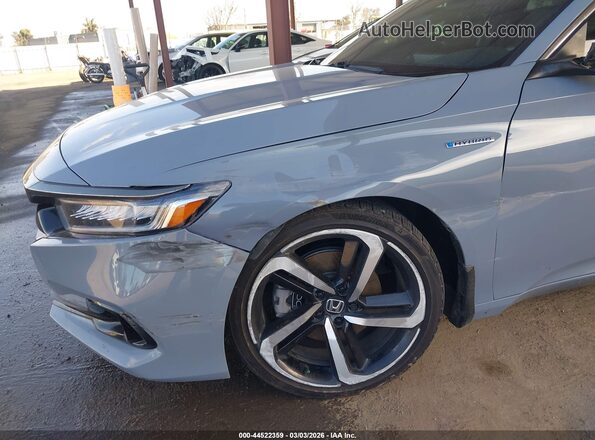 1HGCV3F29NA037687 2022 HONDA ACCORD Gray Вид спереду