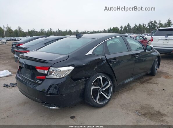 1HGCV3F2XNA043921 2022 HONDA ACCORD Черный Задняя правая четверть