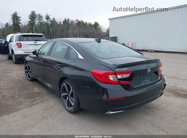 1HGCV3F2XNA043921 2022 HONDA ACCORD Черный Задняя левая четверть
