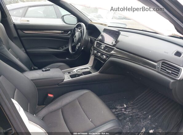 1HGCV3F2XNA043921 2022 HONDA ACCORD Черный Вид салона спереди