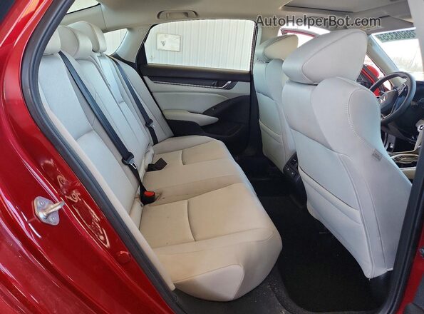 1HGCV3F49MA020923 2021 HONDA ACCORD Red Widok tylnych siedzeń