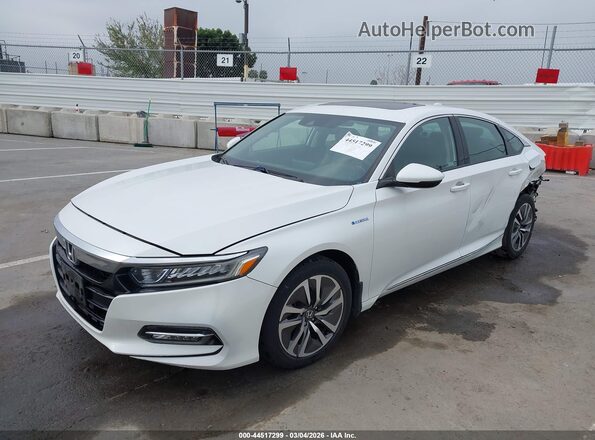 1HGCV3F51KA005466 2019 HONDA ACCORD HYBRID White 