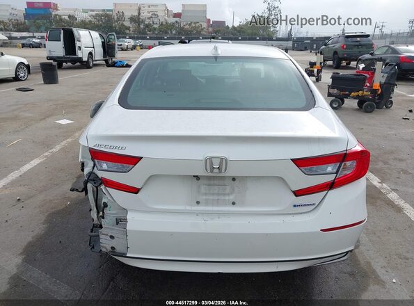 1HGCV3F51KA005466 2019 HONDA ACCORD HYBRID White 