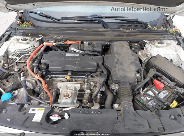 1HGCV3F51KA005466 2019 HONDA ACCORD HYBRID White 