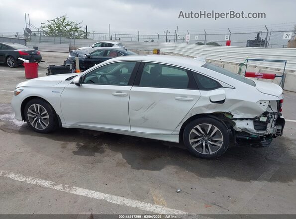 1HGCV3F51KA005466 2019 HONDA ACCORD HYBRID White 