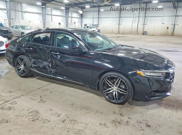 1HGCV3F95MA018792 2021 HONDA ACCORD Black Առջևի աջ