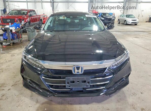 1HGCV3F95MA018792 2021 HONDA ACCORD Black Դիմացի տեսք