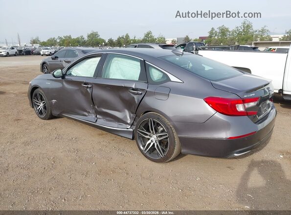 1HGCV3F95MA022924 2021 HONDA ACCORD Gray Trasero izquierdo